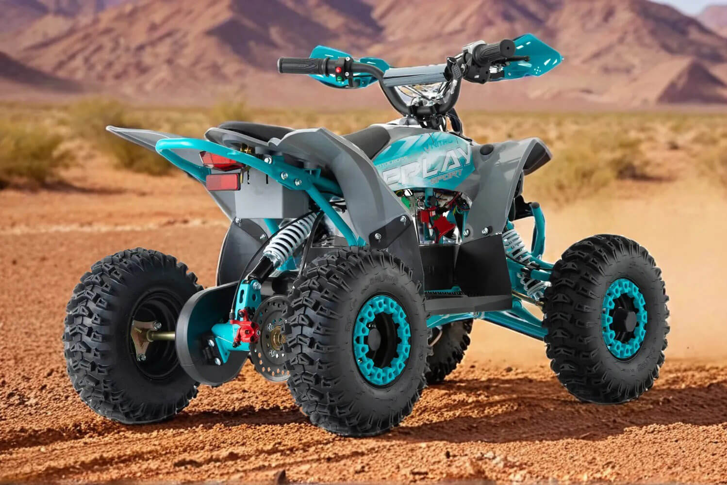 Replay Sport 1200W 48V Kinder Elektro Quad Bike auf Offroad-Reifen